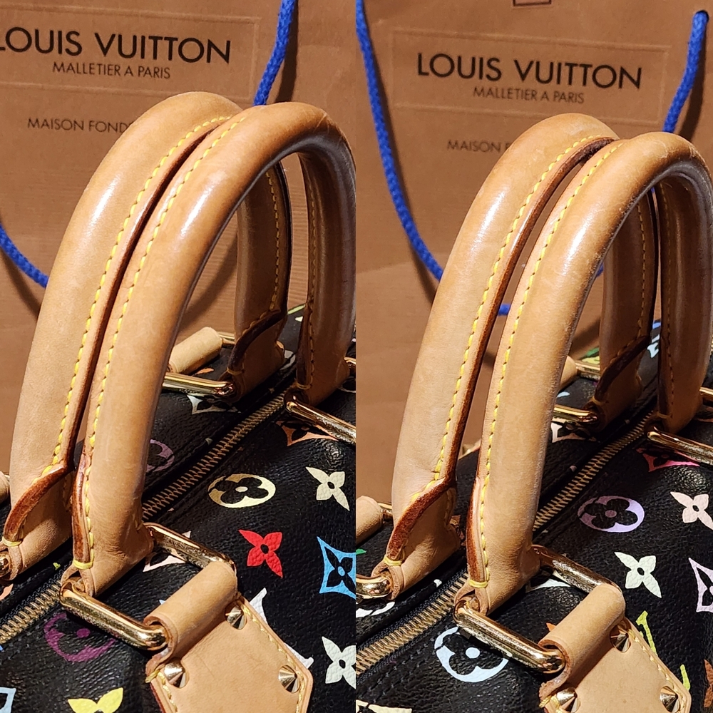 Authentic Loui Vuitton Black Multicolor Speedy 30 - Picture 8 of 15